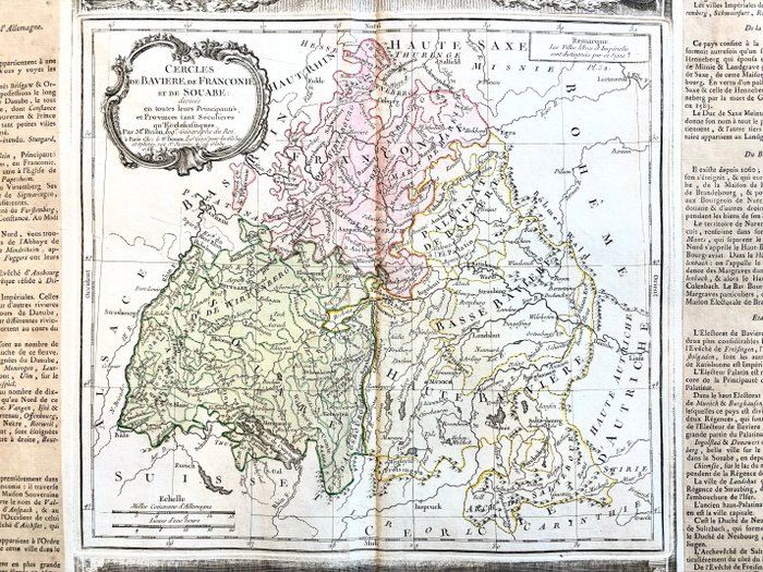 Tyskland - Suisse, Bavière, München; Louis Charles Desnos - Cercle de Bavière, de Franconie et de Souabe - 1761-1780