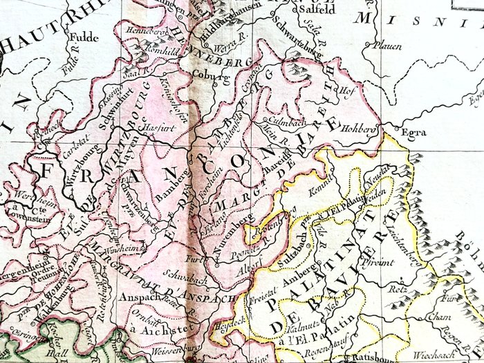 Tyskland - Suisse, Bavière, München; Louis Charles Desnos - Cercle de Bavière, de Franconie et de Souabe - 1761-1780