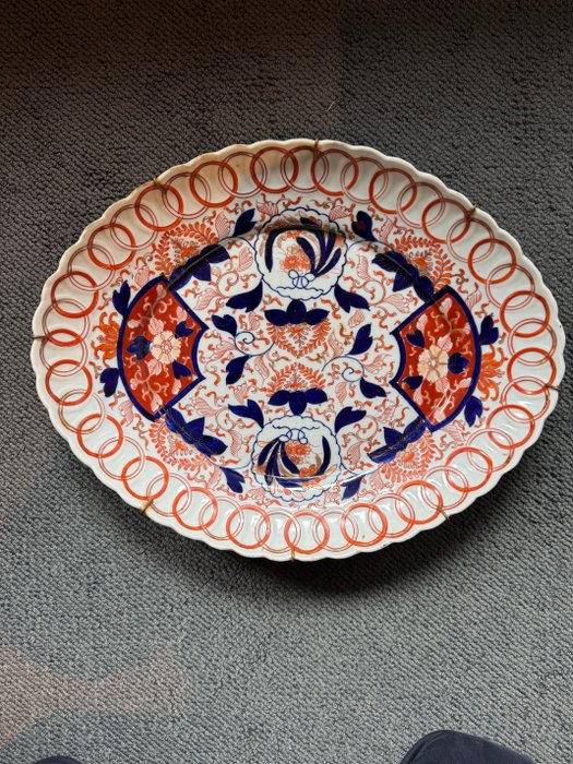 Middagstallerken - Late Edo, ca. 1800 - Porcelæn - Sen Edo, ca