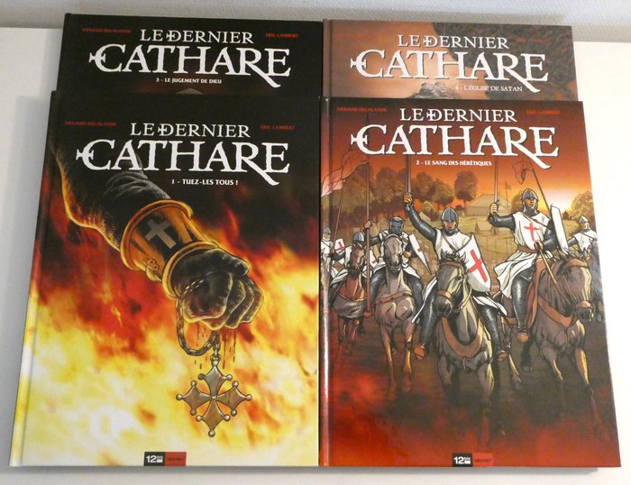 Le Dernier Cathare T1 à T4 - Série complète - 4x C - 4 Album - Første udgave - 2010/2016