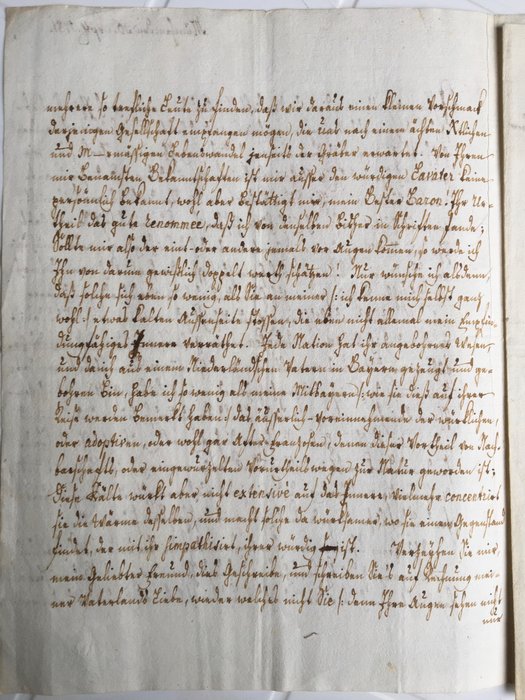 Deutsche Freimaurerei - Freimaurerbrief in deutscher Kurrentschrift - 1781