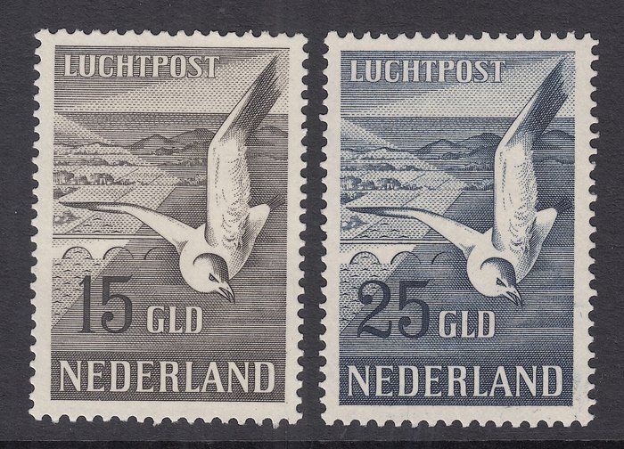 Holland 1951 - Luftpost Måger - NVPH LP12/LP13