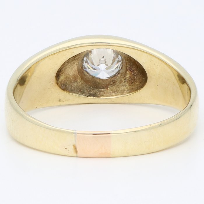 Ingen mindstepris - Ring - 14 karat Gulguld Diamant (Natur)  - Pinky ring