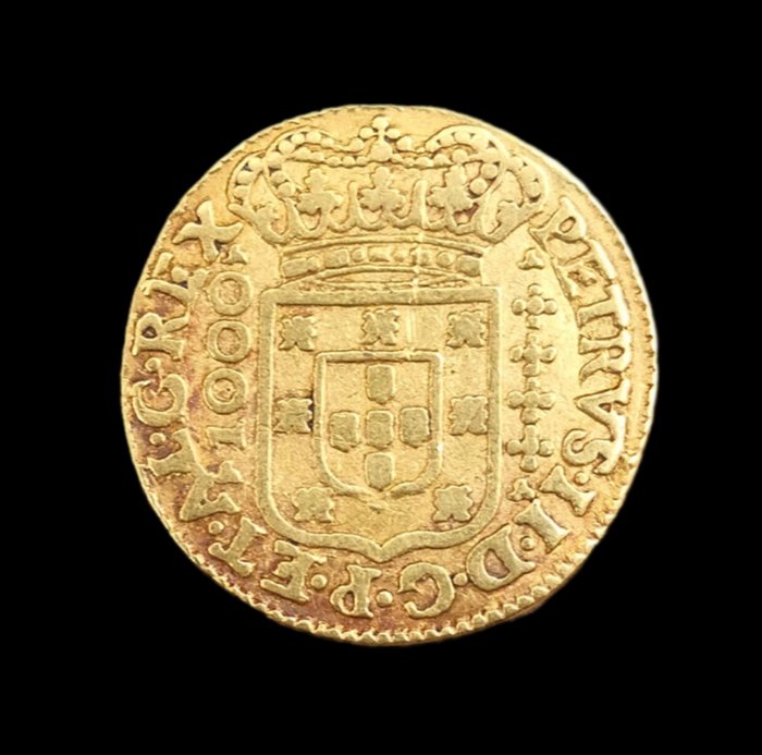 Portugal. D. Pedro II (1683-1706). Quartinho (1.200 Reis) 1704 - Lisboa - Escassa