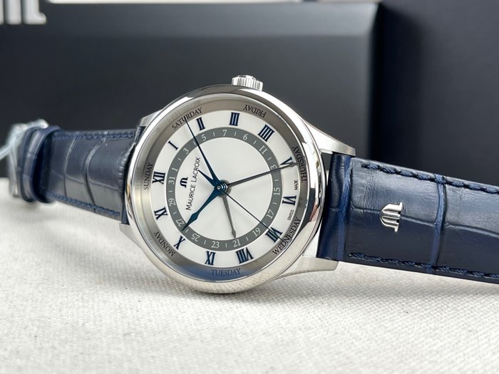 Maurice Lacroix - Masterpiece Day/Date - Ingen mindstepris - MP-6507-SS001-110-4 - Mænd - 2011-nu