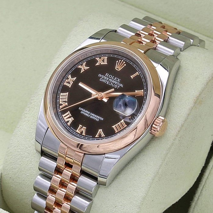 Rolex - Datejust - Black Roman Dial - 116201 - Unisex - 2000-2010