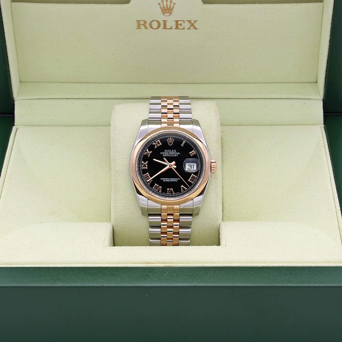 Rolex - Datejust - Black Roman Dial - 116201 - Unisex - 2000-2010