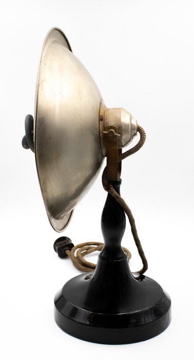 Lampe - Sjælden komfur mod. "Chaleur dans un tressage" bærbar bordplade, industrielt design, 1950'erne - Stål