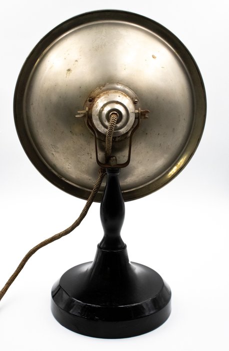 Lampe - Sjælden komfur mod. "Chaleur dans un tressage" bærbar bordplade, industrielt design, 1950'erne - Stål