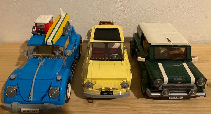 Lego - Lego Creator Expert Fiat 500(10271)/Mini Cooper(10242)/Volkswagen Beetle(10252)