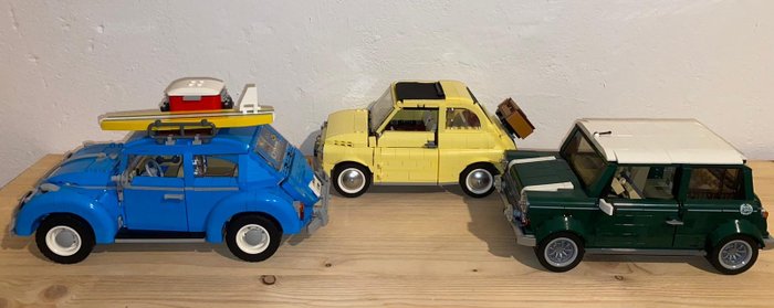 Lego - Lego Creator Expert Fiat 500(10271)/Mini Cooper(10242)/Volkswagen Beetle(10252)