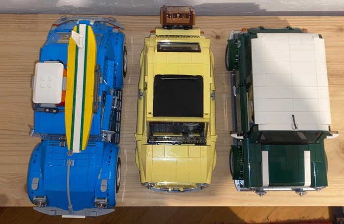 Lego - Lego Creator Expert Fiat 500(10271)/Mini Cooper(10242)/Volkswagen Beetle(10252)