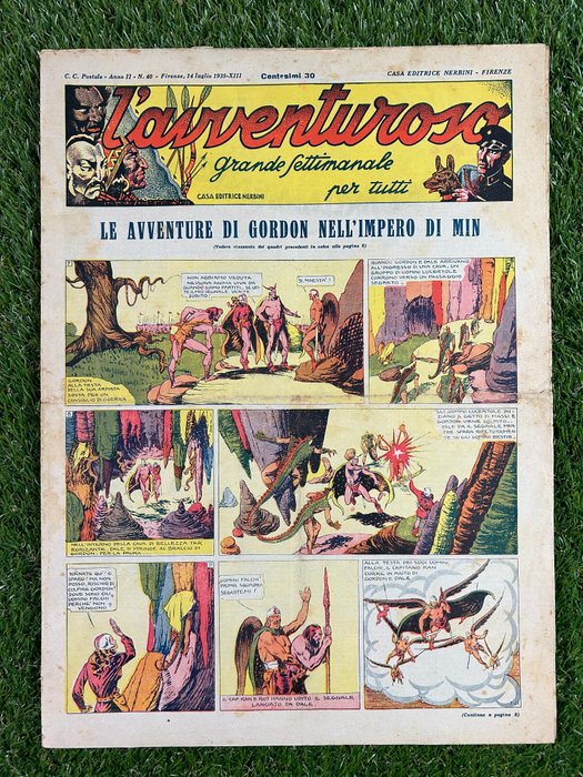 L'Avventuroso anni 1935/39 - nn 38, 40, 45, 54, 61, 171, 173, 175, 178, 181, 183, 184, 185, 187, - 14 Aviser - Første udgave - 1935/1939