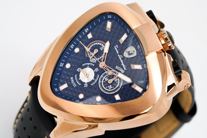 Tonino Lamborghini - Ingen mindstepris - T20CH-C - Mænd - HELT NY - Spyder 12H Rose Gold