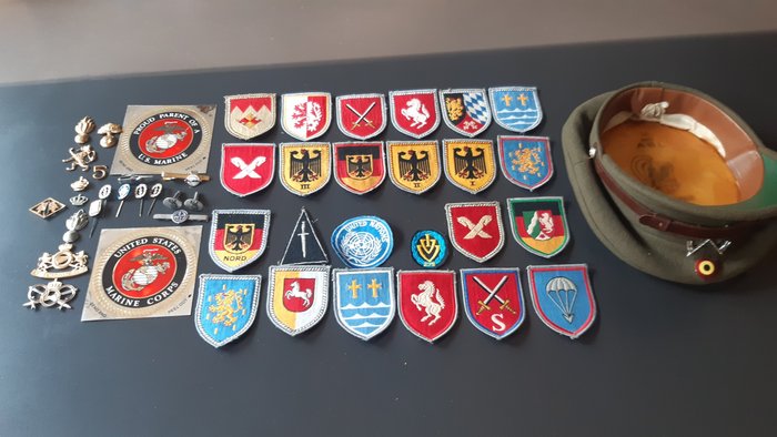 Belgien - Tekstilbadge - militair - 20. - sidst i