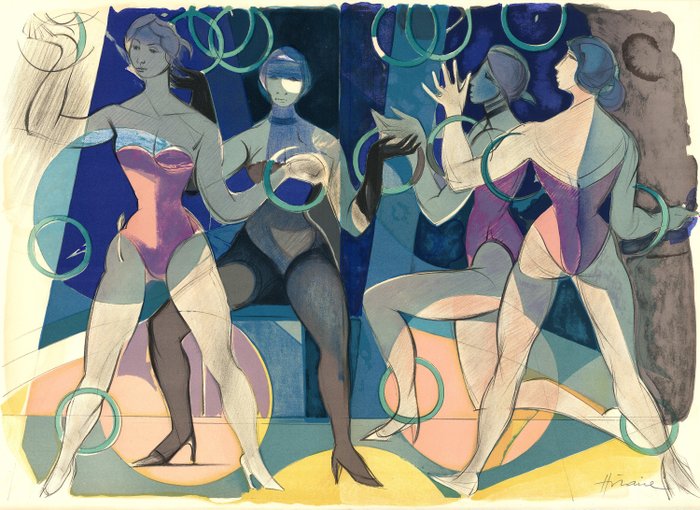 Camille Hilaire (1916-2004) - Le cirque, les jongleuses