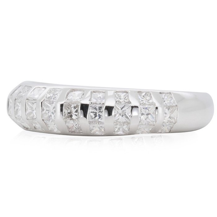 0.50 total carat weight - 18 kraat Hvidguld - Ring - 0.50 ct Diamant