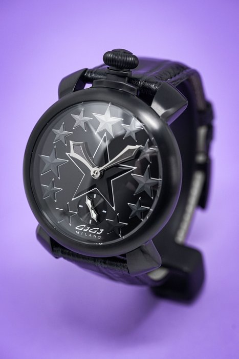 GaGà Milano - Ingen mindstepris - 5012STARS01 - Mænd - Manuale 48MM Stars Collection Sort PVD Splinterny