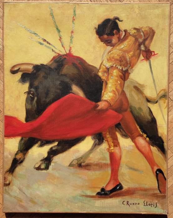 Carlos Ruano Llopis (1878-1950) - Scène de corrida