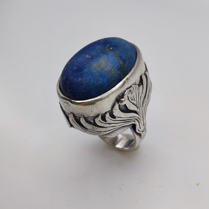 Ingen mindstepris - Ring Sølv -  32.00ct. tw. Lapis lazuli - D.L. af Lagemaat