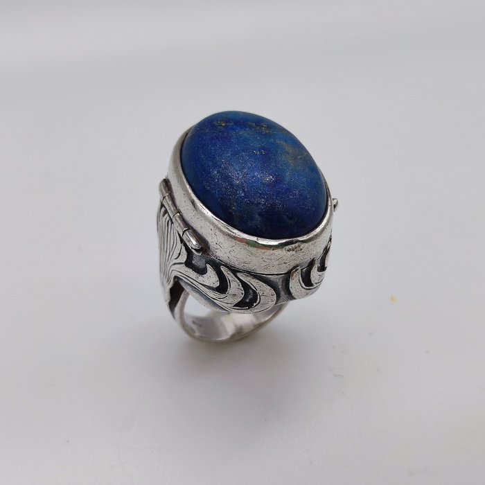 Ingen mindstepris - Ring Sølv -  32.00ct. tw. Lapis lazuli - D.L. af Lagemaat