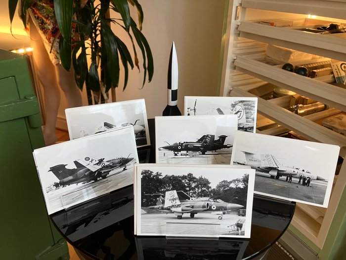 Foldede vinger: Sjælden 1950'er-1990'er Vintage Aviation Photograph Lot of 36 by RAF Veteran - 1950-1960