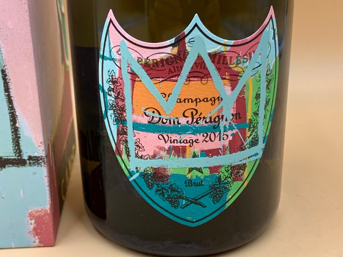 2015 Dom Pérignon, "Désign Bleu " Jean-Michel Basquiat. "Limited Édition" - Champagne Brut - 1 Flaske (0,75L)