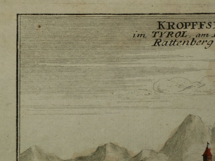 Europa - Østrig / Tirol / Kropfberg; G Bodenehr - Kropffsberg im Tyrol am Inn onfern Rattenberg gelegen - 1681-1700