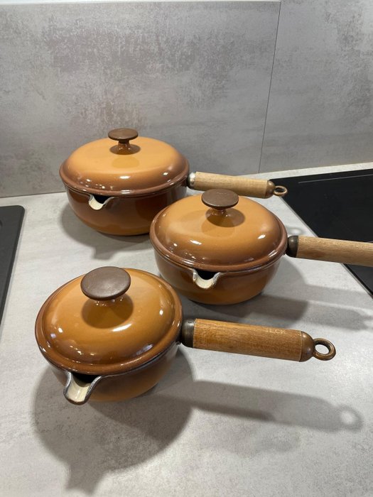 Le Creuset - Grydesæt (3) -  Moderen - Støbejern