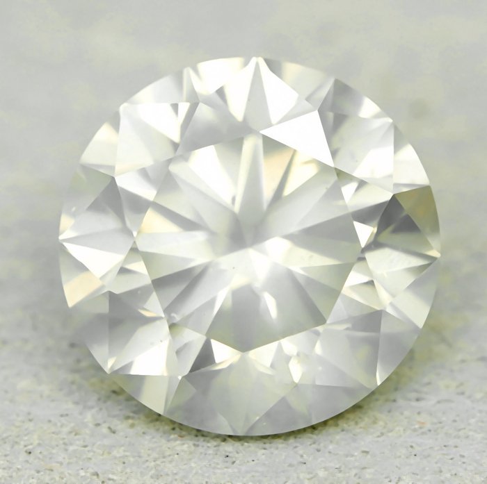 1 pcs Diamant  (Naturfarvet)  - 2.22 ct - Fancy light Gullig Grå - SI2 - Gem Report Antwerp (GRA)