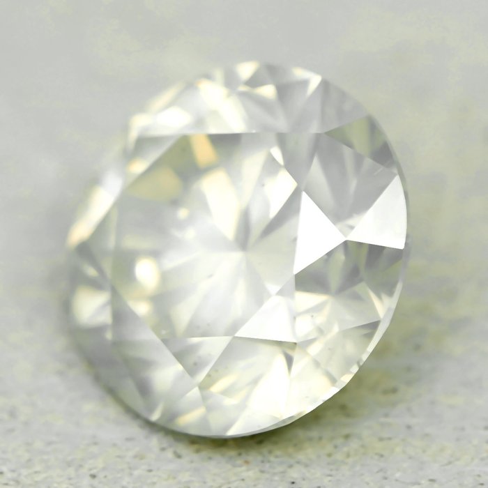 1 pcs Diamant  (Naturfarvet)  - 2.22 ct - Fancy light Gullig Grå - SI2 - Gem Report Antwerp (GRA)