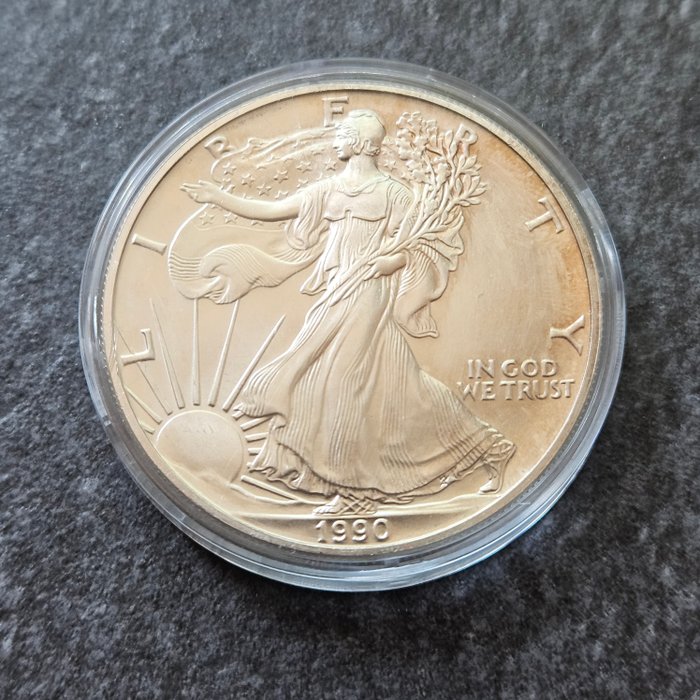 Förenta staterna 1 Dollar 1990 American eagle 1 Oz (999)  (Ingen mindstepris)