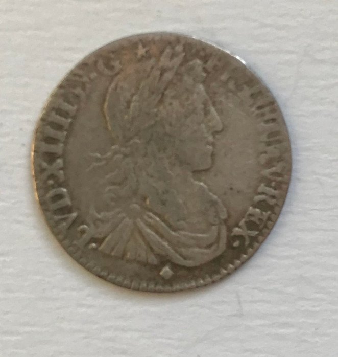 Frankrig. Ludvig 14. (1643-1715). 1/12 Écu 1663 I