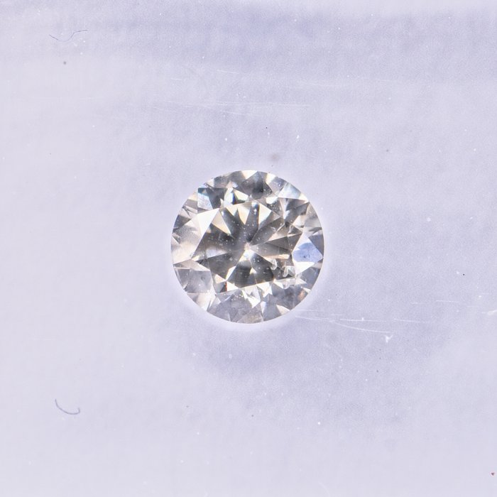 Ingen mindstepris - 1 pcs Diamant  (Naturfarvet)  - 0.30 ct - Rund - Fancy light Grålig Brun - SI2 - International Gemological Institute (IGI)