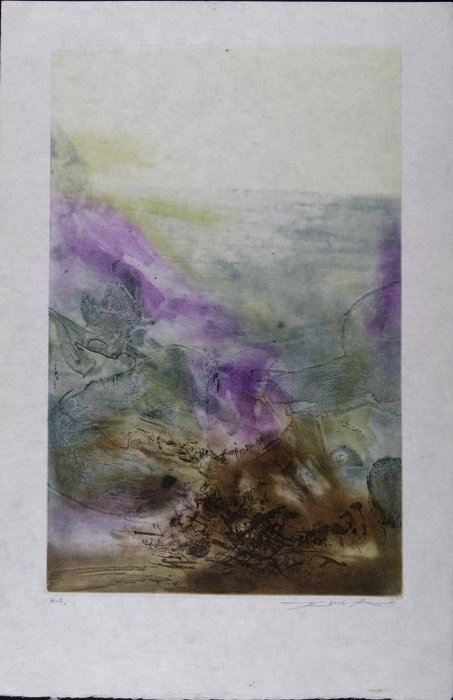 Zao Wou-Ki (1921-2013) - Canto Pisan - Hand-signed