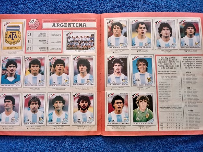 Panini - World Cup Mexico 86 - Complete Album