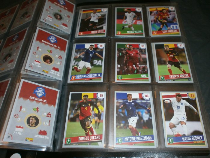 Panini - Euro 2016 - Complete set Tesco cards - 60 Card - Glimrende (EX)