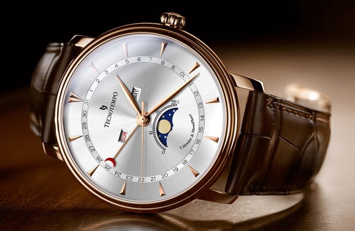 Tecnotempo - Calendar  Moon Phase - 40mm - TT.CMP.GR - Ingen mindstepris - Mænd - 2011-nu