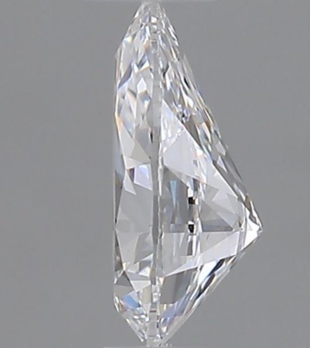 1 pcs Diamant  (Natur)  - 0.60 ct - Pære - D (farveløs) - VVS2 - Gemological Institute of America (GIA) - Eks Ex