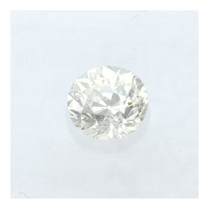 Ingen mindstepris - 1 pcs Diamant  (Natur)  - 0.50 ct - Rund - H - SI2 - International Gemological Institute (IGI)