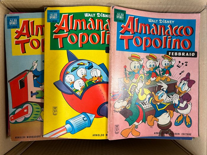 Topolino 50x Almanacco - anni '60 '70 - 50 Album - Første udgave - 1963