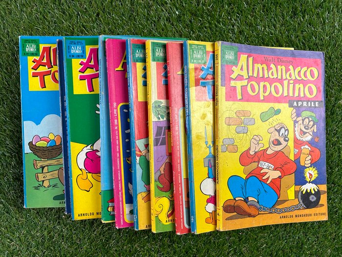 Topolino 50x Almanacco - anni '60 '70 - 50 Album - Første udgave - 1963