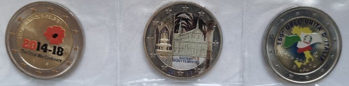 Europa. 2 Euro 2004/2015 (20 verschillende)  (Ingen mindstepris)