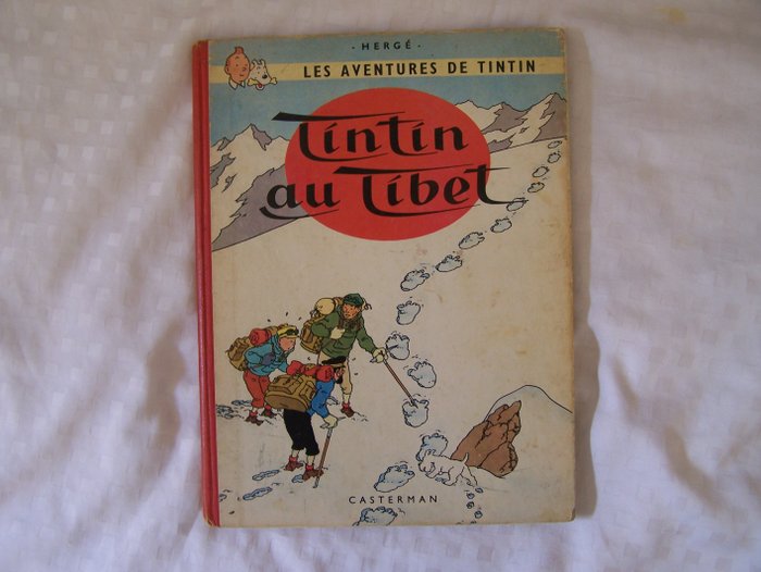 Tintin T20 - Tintin au Tibet (B35) + Double dédicace d'Hergé et Tchang - C - 1 Album - Genoptryk - 1964