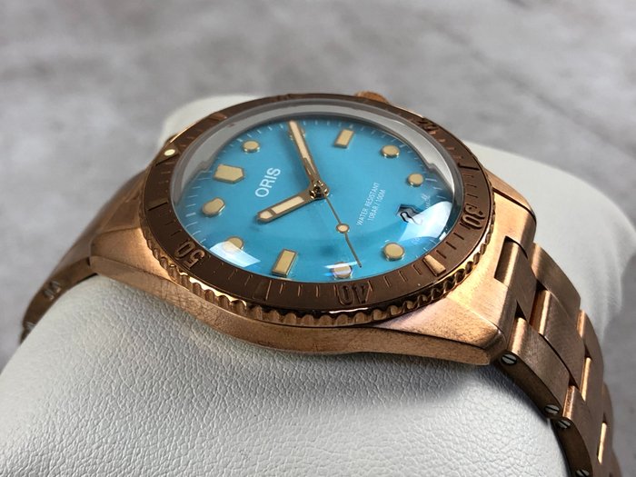 Oris - Divers Sixty-Five Cotton Candy Bronze Automatic - 01 733 7771 3155-07 8 19 15 - Mænd - 2011-nu