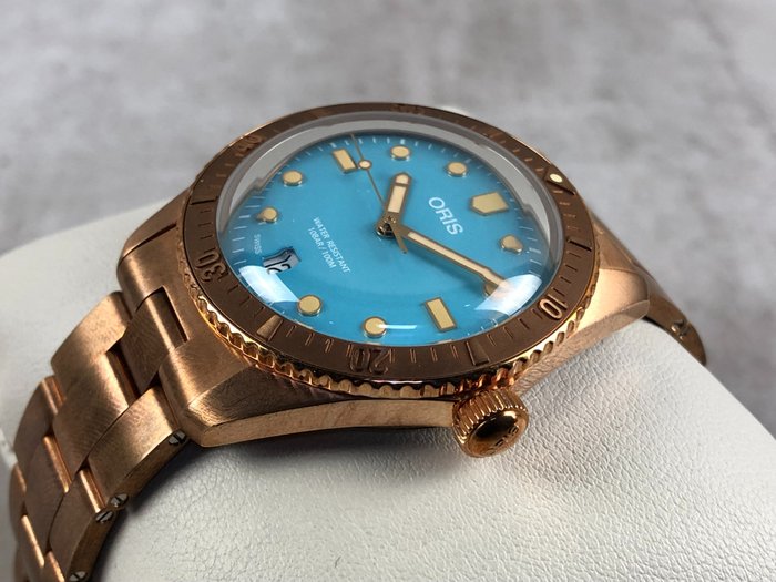 Oris - Divers Sixty-Five Cotton Candy Bronze Automatic - 01 733 7771 3155-07 8 19 15 - Mænd - 2011-nu