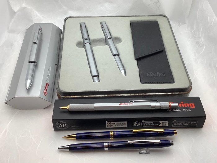 Rotring - 6 pennen - 800 NOS, Side Knock, Newton - Kuglepen