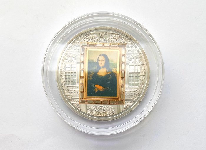 Cook-øerne. 20 Dollars 2009 Mona Lisa, 3 Oz (.999) Proof