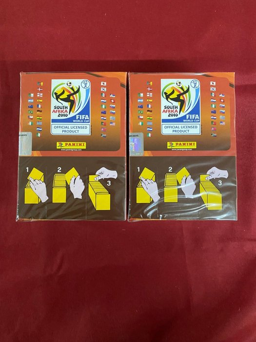 Panini 2 Sealed Boxes South Africa 2010 da 100 bustine - South Africa 2010 World Cup Box