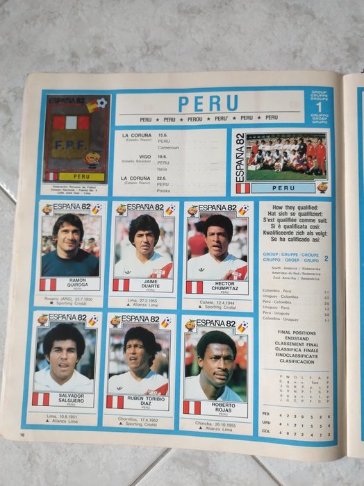 Panini - España 82 World Cup - Italian edition - 1 Complete Album